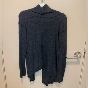 Free People (we the free) Grey Long Sleeve mock neck top, small